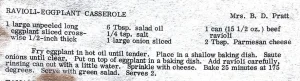 Ravioli Eggplant Casserole