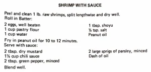 Shrimp with Sauce