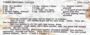 Tossed-Shredded Chicken