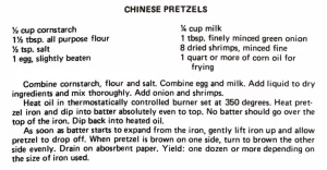 Chinese Pretzels