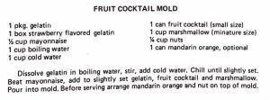 Fruit Cocktail Mold