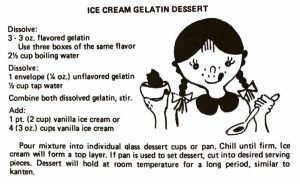 Ice Cream Gelatin Dessert