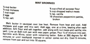 Mint Brownies