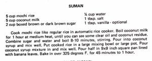 Suman and Boiled Suman