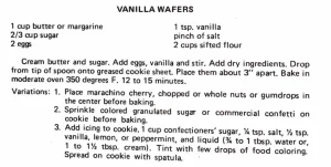 Vanilla Wafers
