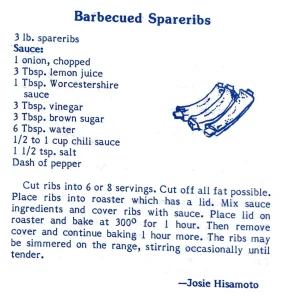 Barbecued Spareribs