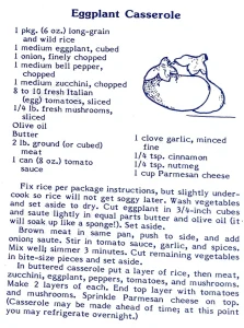 Eggplant Casserole