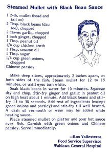 Steamed Mullet with Black Bean Sauce