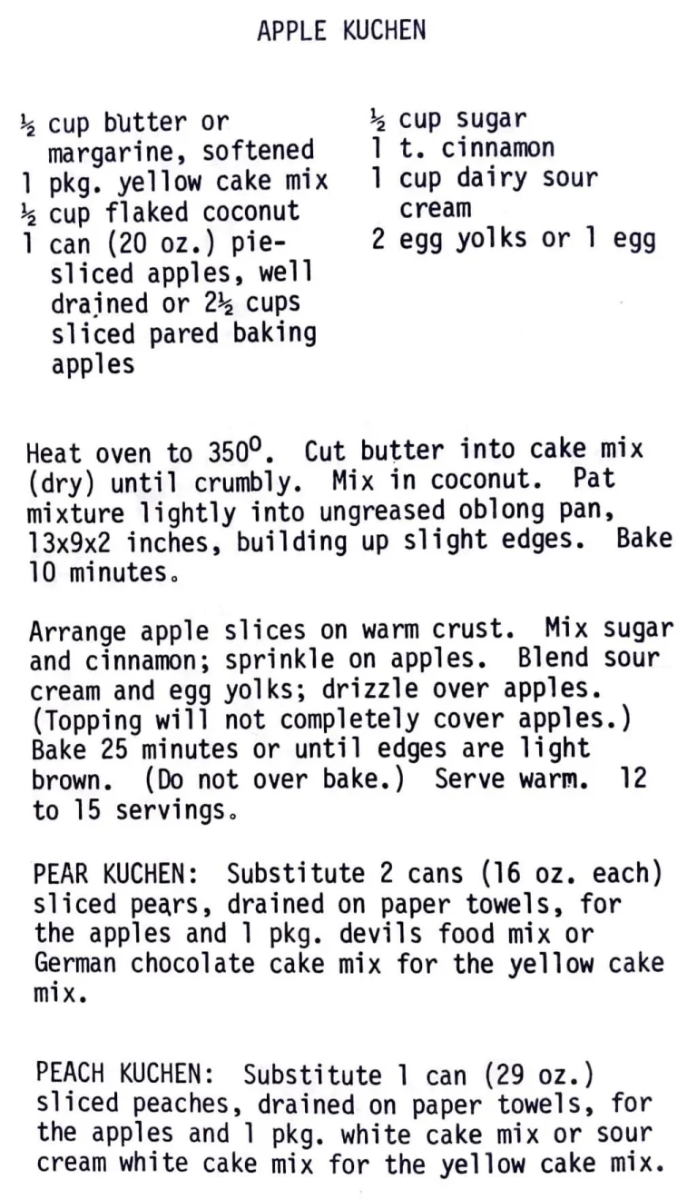 Apple Kuchen