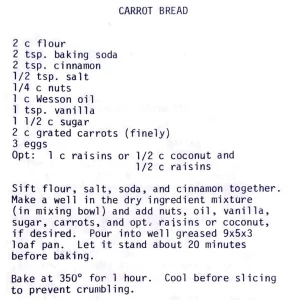Carrot Bread