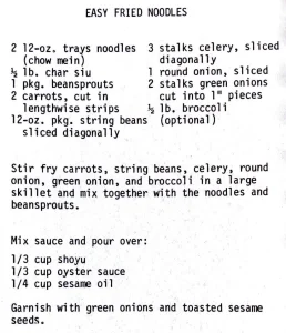 Easy Fried Noodles