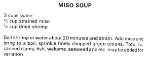 Miso Soup