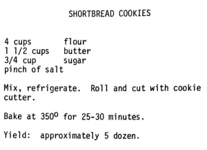 Shortbread Cookies