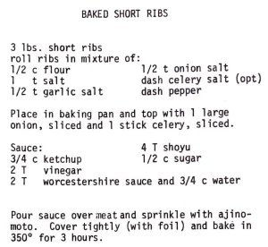 Baked Short Ribs
