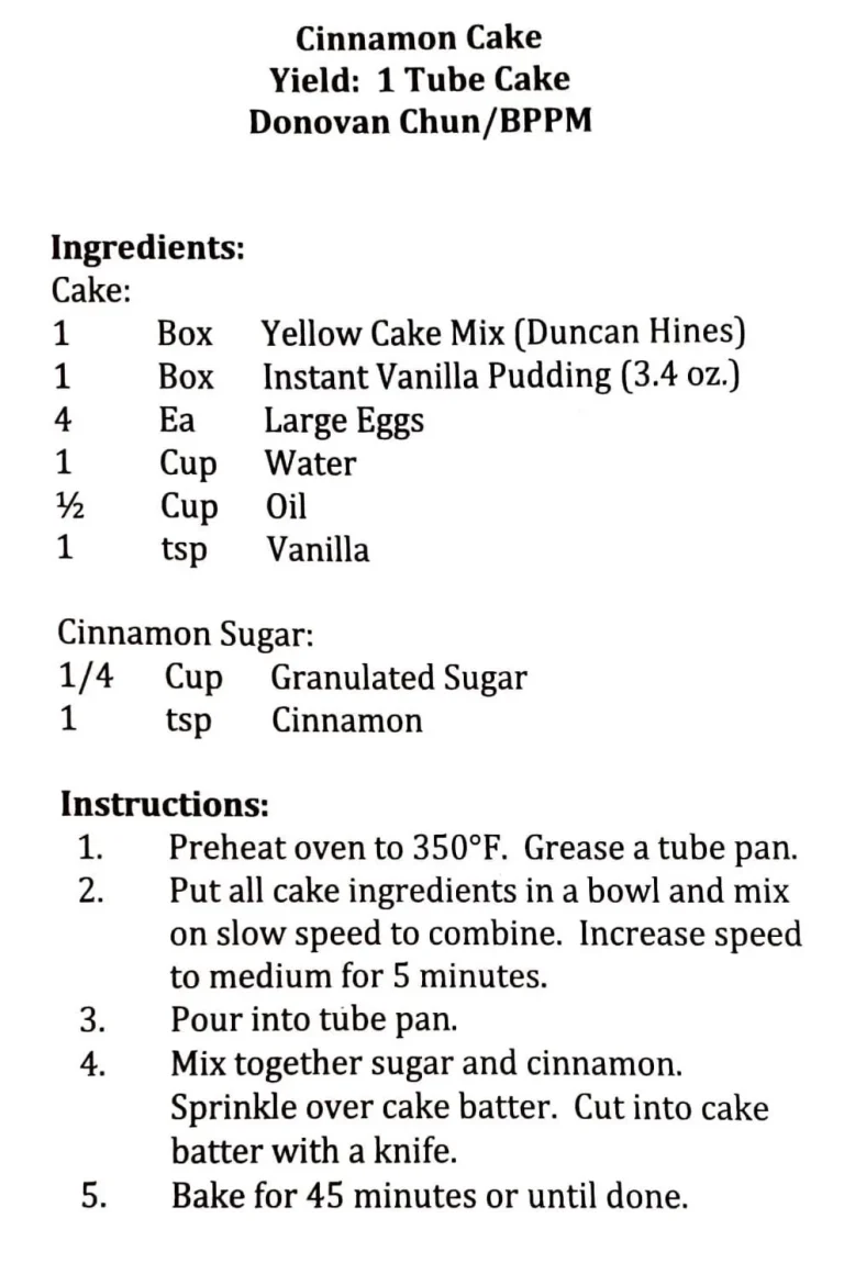Cinnamon Cake