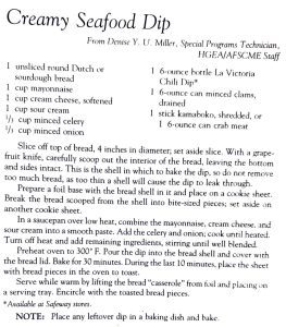 Creamy Seafood Dip