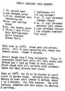 Crusty Crescent Taco Squares