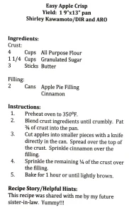Easy Apple Crisp