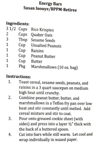 Energy Bars