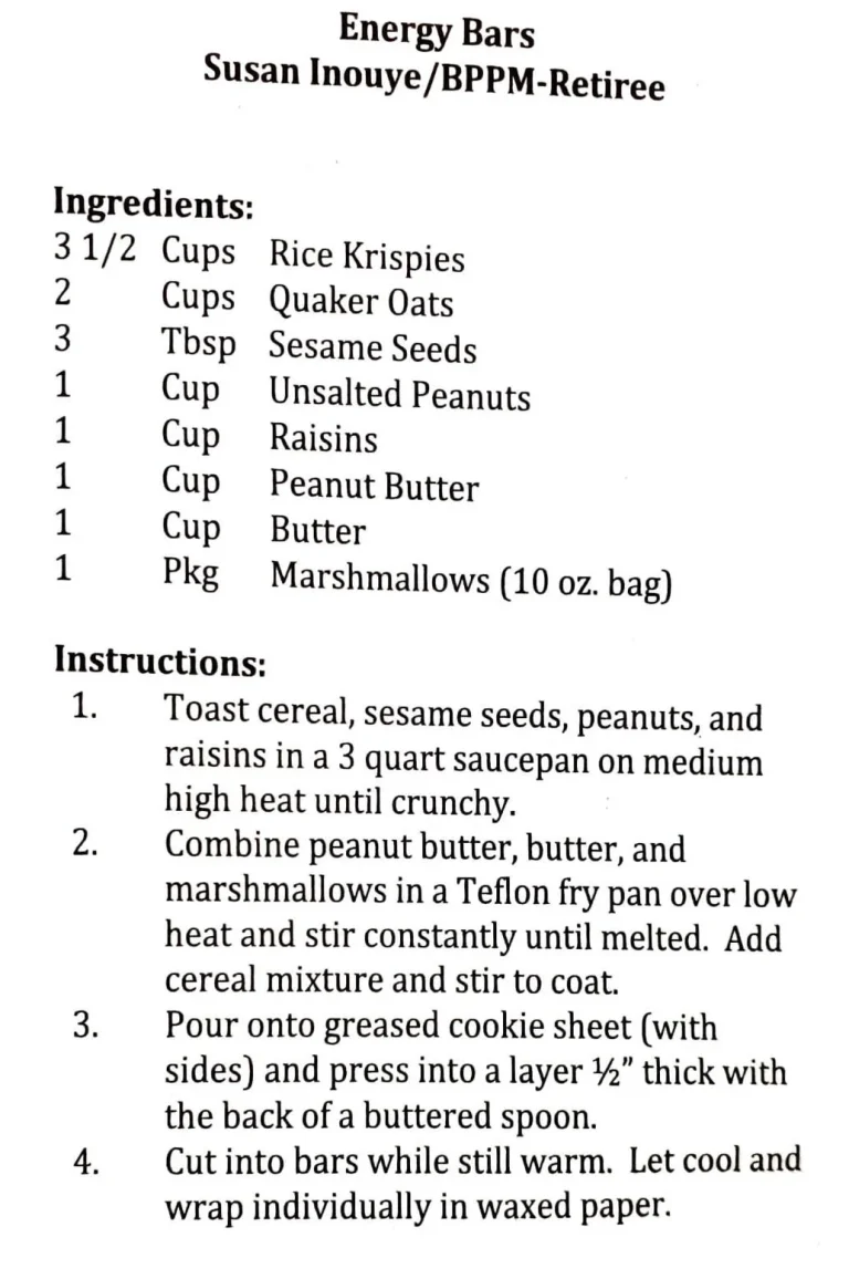 Energy Bars