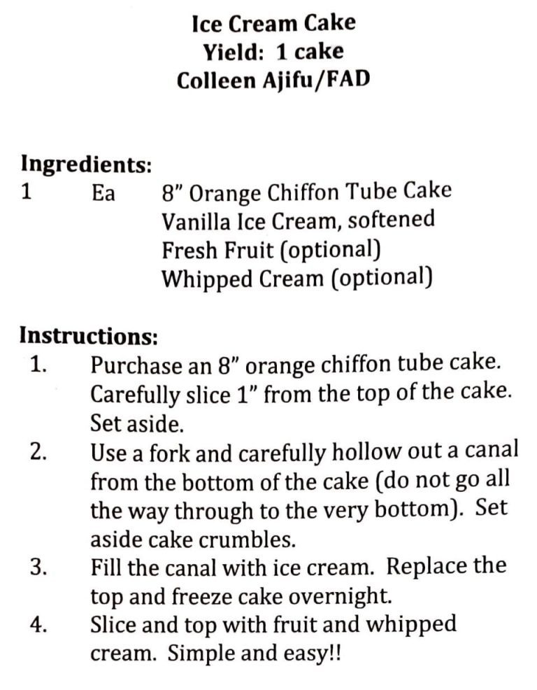 Ice Cream Cake