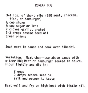 Korean BBQ