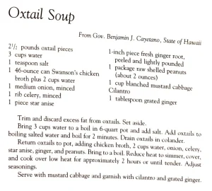 Oxtail Soup