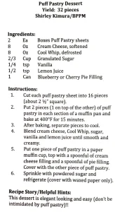 Puff Pastry Dessert
