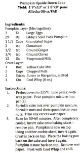 Pumpkin Upside Down Cake