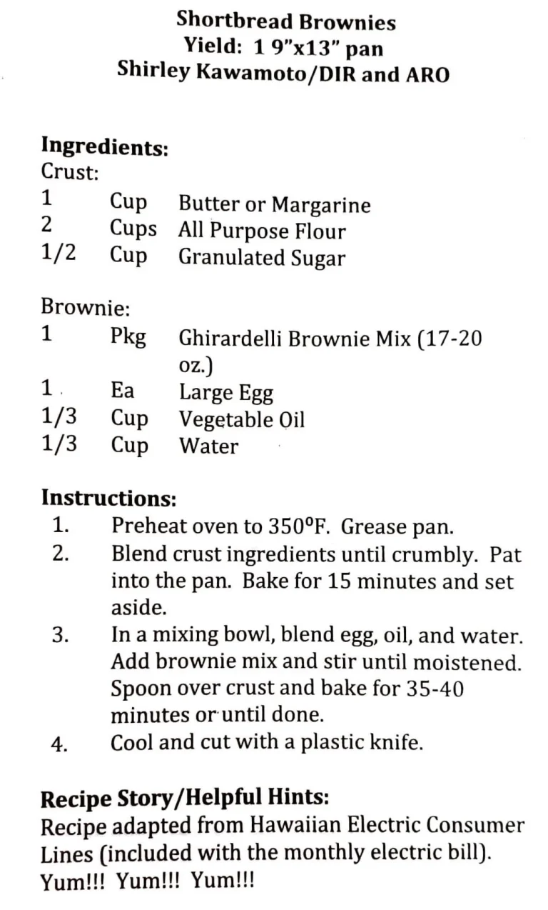 Shortbread Brownies