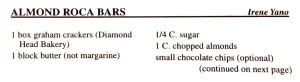 Almond Roca Bars
