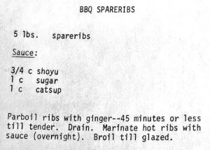 BBQ Spareribs