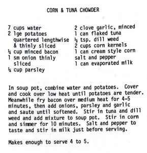 Corn & Tuna Chowder