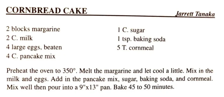 Cornbread Cake