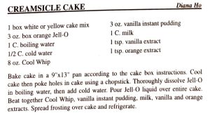 Creamsicle Cake