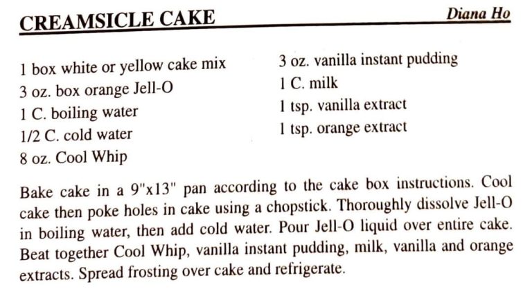 Creamsicle Cake