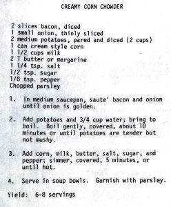 Creamy Corn Chowder