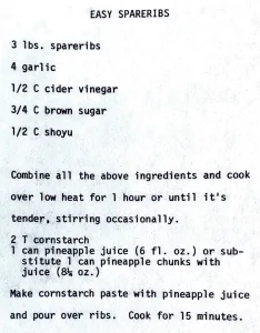Easy Spareribs