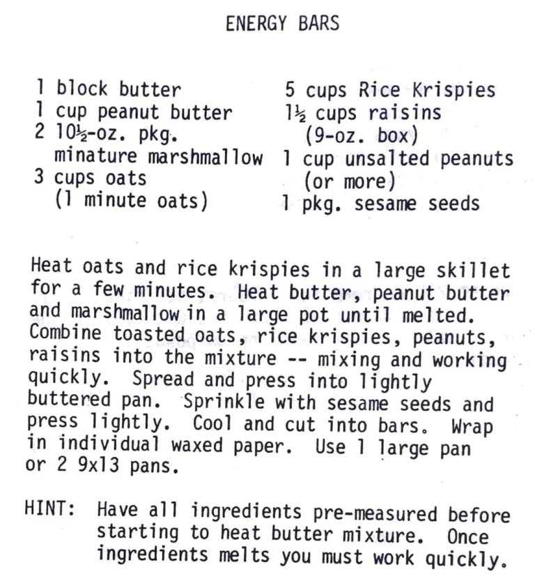 Energy Bars