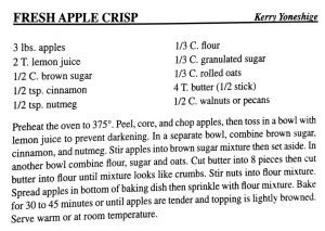 Fresh Apple Crisp