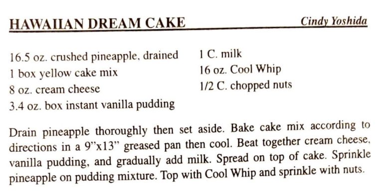 Hawaiian Dream Cake