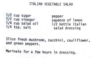 Italian Vegetable Salad