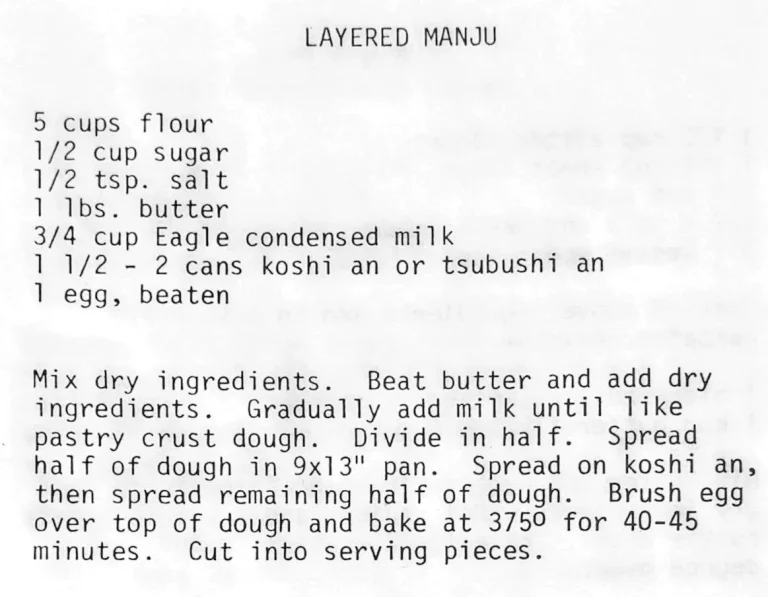 Layered Manju