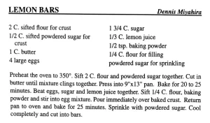Lemon Bars