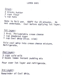 Lemon Bars