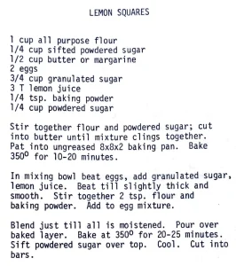 Lemon Squares