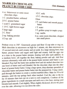 Marbled Chocolate-Peanut Butter Cake