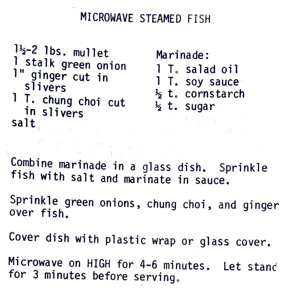 Octonicles Fish Microwave Steamed Fish - Kau Kau Chronicles