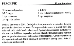 Peach Pie