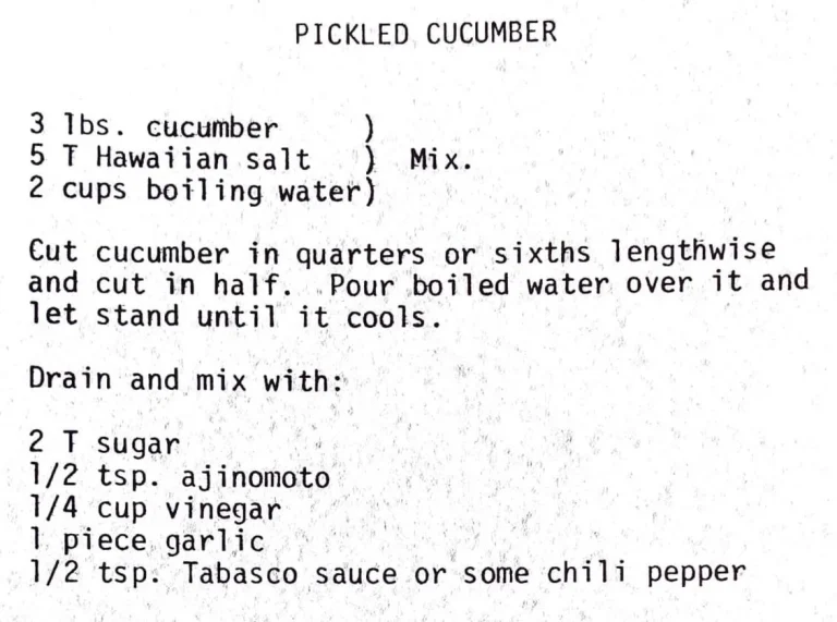 Pickled Cucumber